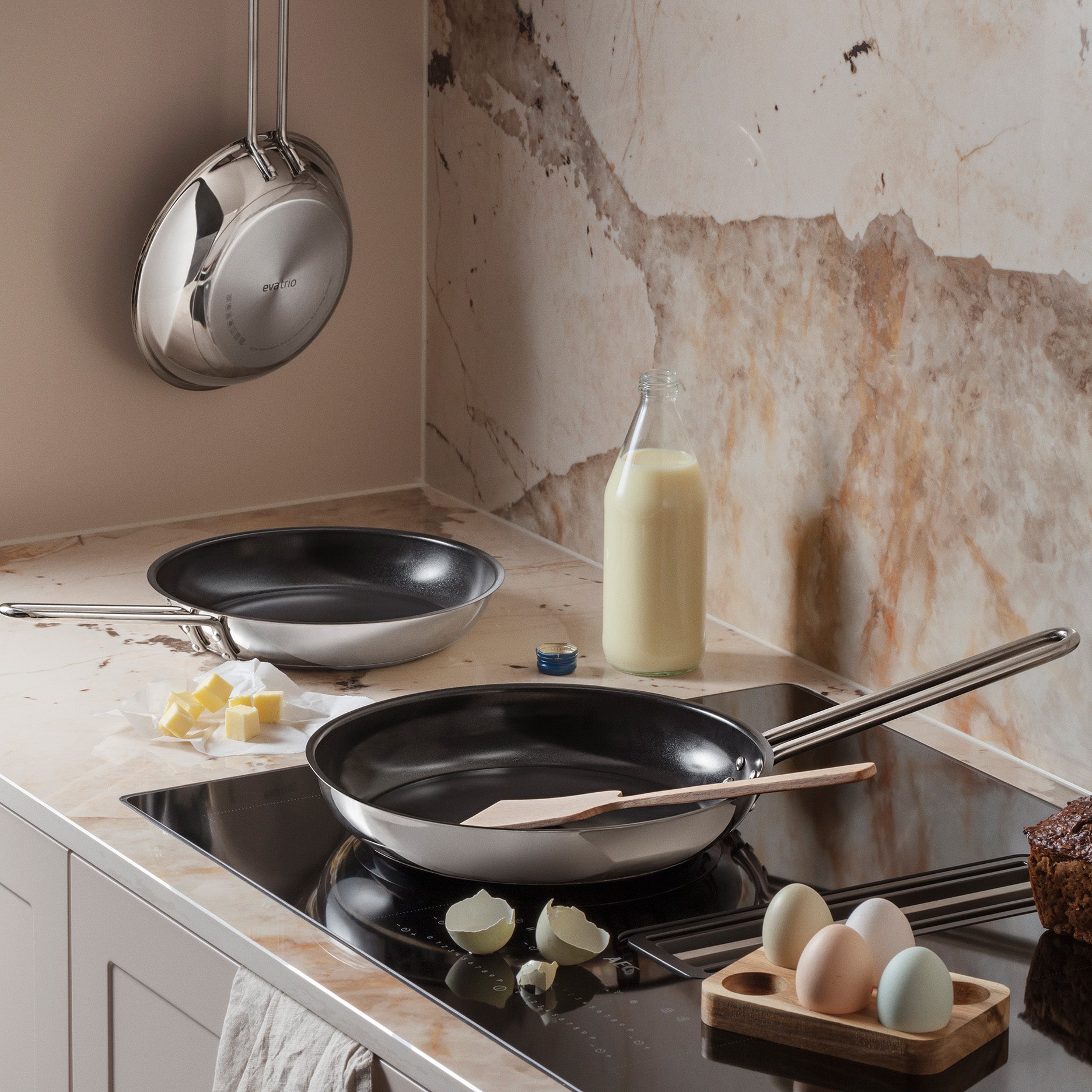 Stainless Steel stegepande Ø24 cm keramisk